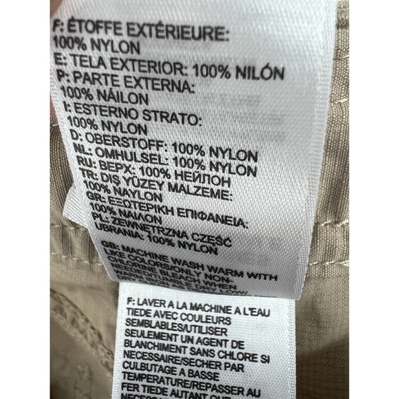 The North Face women's Horizon khaki roll up pants quick dry size 10 - Picture 9 of 9